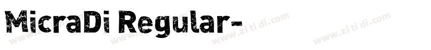 MicraDi Regular字体转换